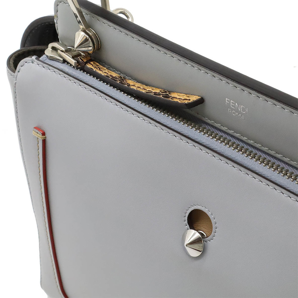 Fendi Bag Com Blue Pouch Python Shoulder Leather - image 5